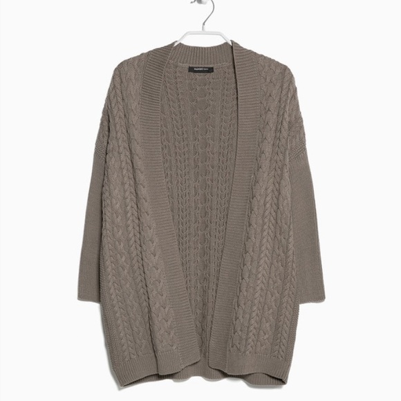 Mango Sweaters - Mango Cable Knit Cardigan